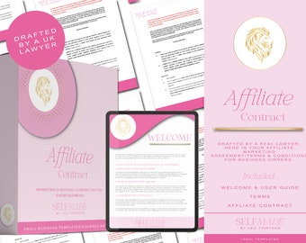 Affiliate program contract | Affiliate marketing agreement | Affiliate marketing contract | Affiliate marketing agreement template | Legal