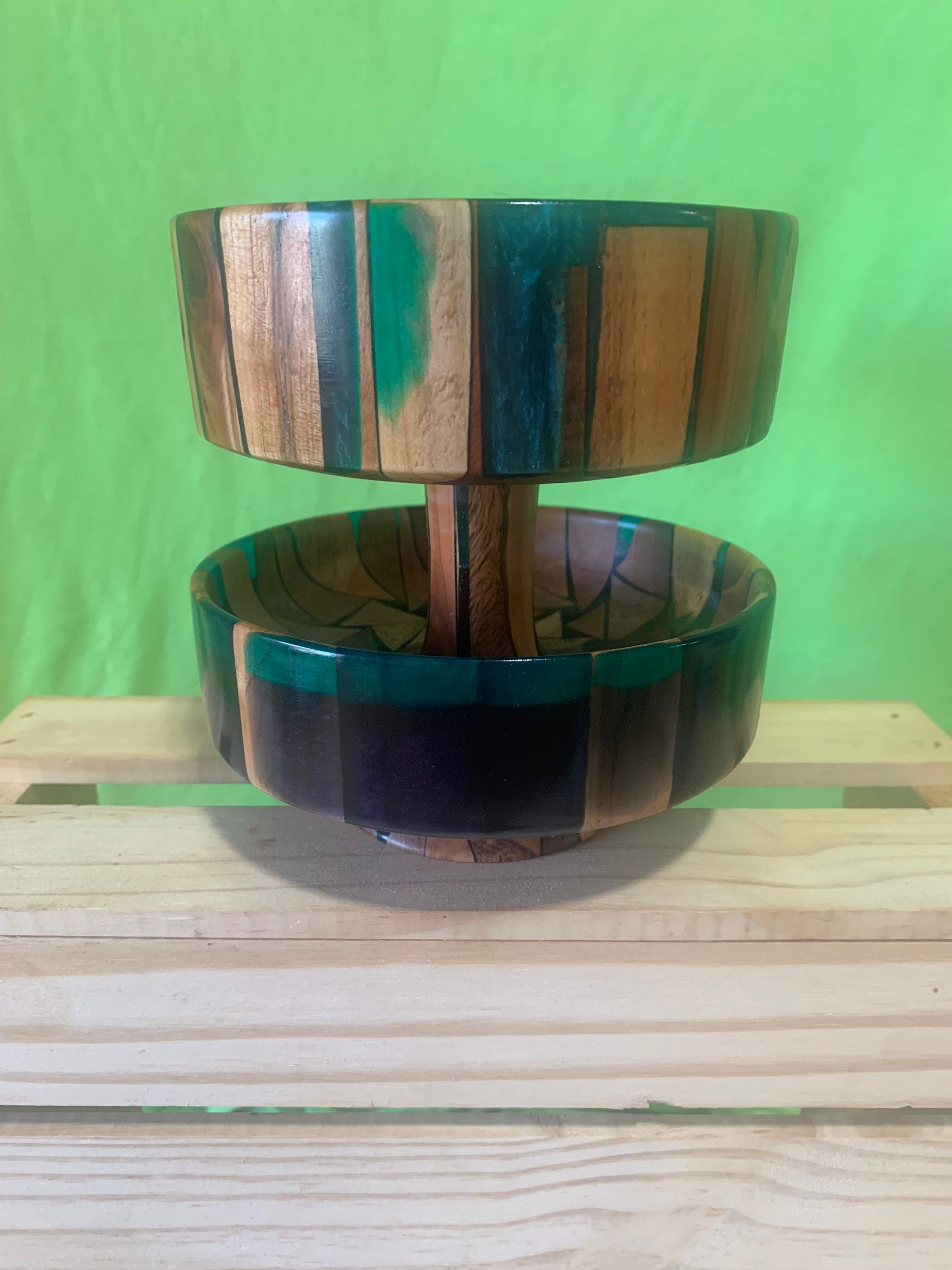 Wood and Epoxy Bowl Etsy
