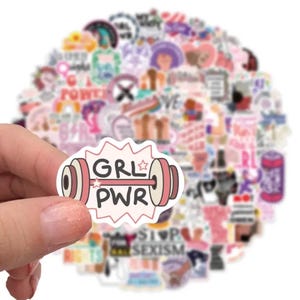 25 Mystery Girl Power Aufkleber - Feministische Empowerment Aufkleber - motivierende Chefin - weibliche Empowerment Geschenke - inspirierende Zitate
