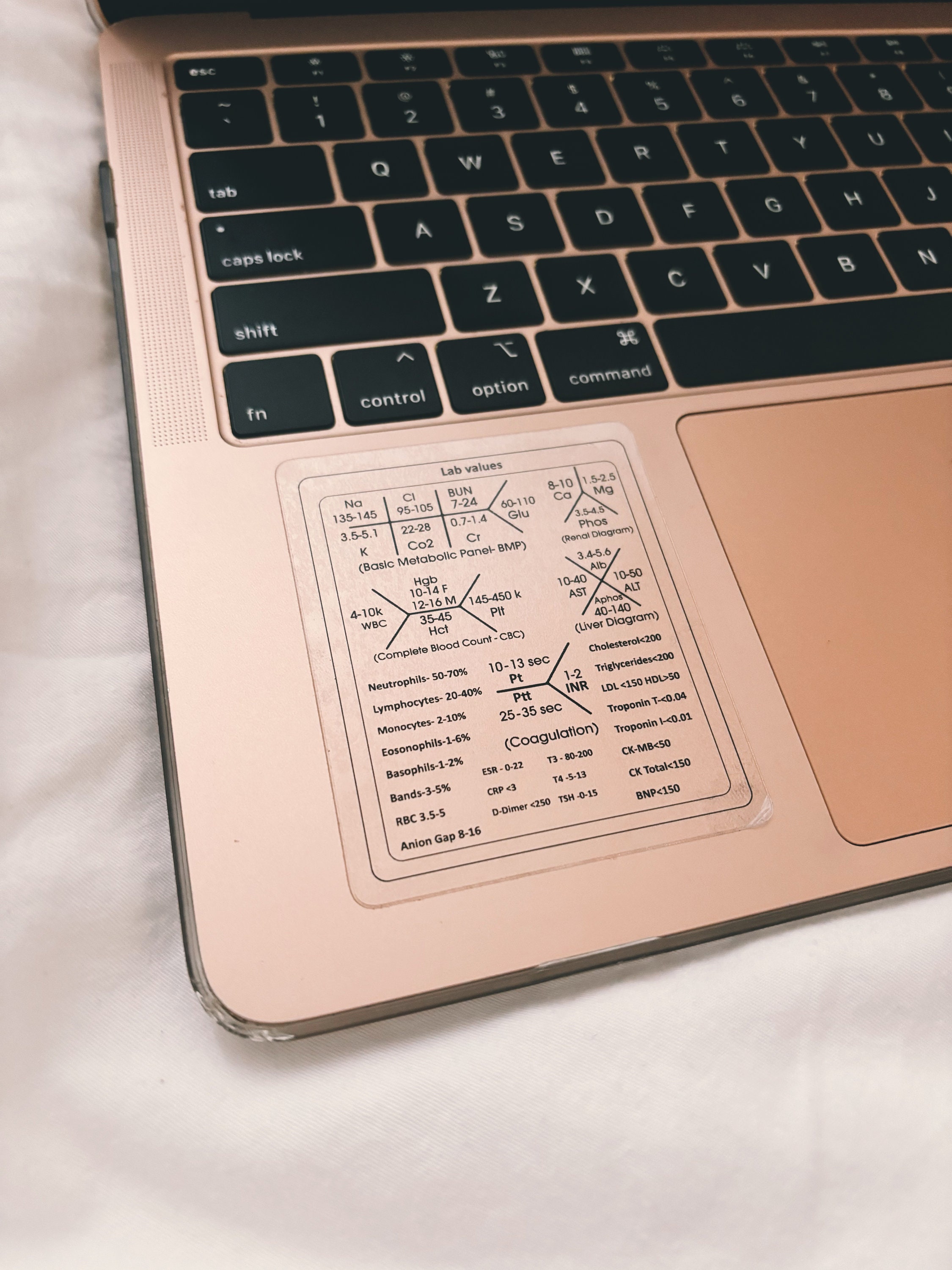 Your Comprehensive Guide to Normal Lab Values: Lab Value Sticker for ...