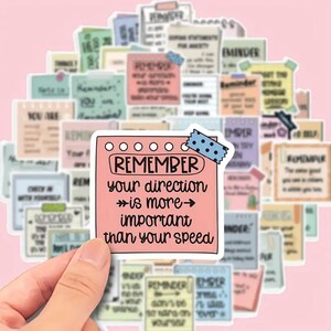 25 Mystery Pack Motivationsaufkleber - Positive Affirmationszitate - Inspirierende Aufkleber für Planer, Laptops, Wasserflaschen