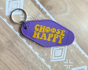 "Schlüsselanhänger ""Happy Vintage Cottage"": Retro Autozubehör."