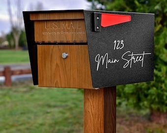 Custom Mailbox Address Decal: Modern Home Decor