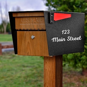 Custom Mailbox Decal: Street Address Vinyl, Home Decor