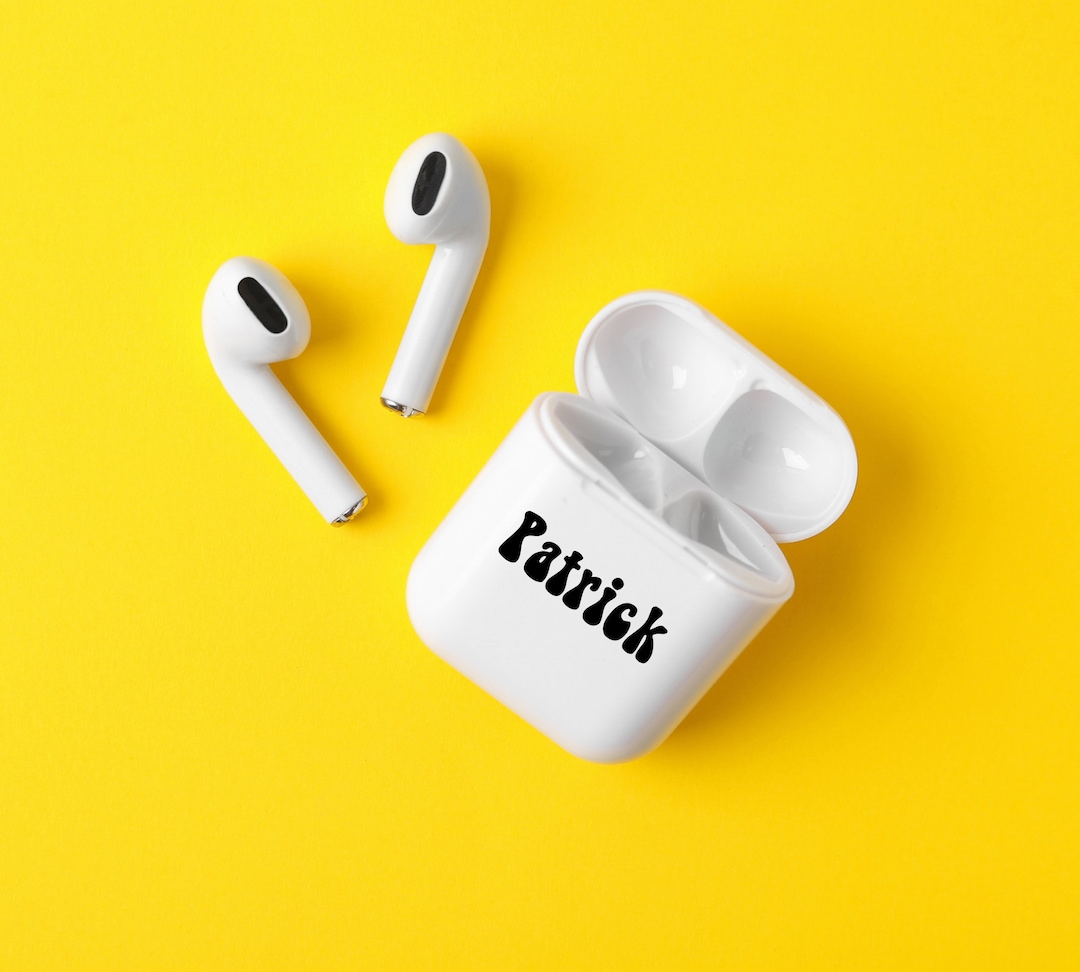 Custom Name AirPod Case Vinyl Decal, AirPod Pro, AirPod Classic