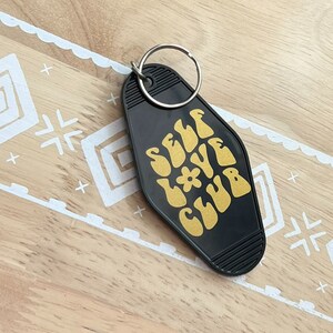 Self Love Club Motel Keychain: Retro Car Accessories