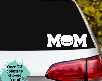 Autosticker hockeymoeder: waterdichte vinylsticker