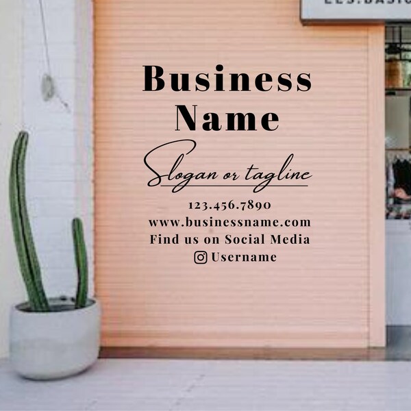 Small Custom Window Decals Etsy