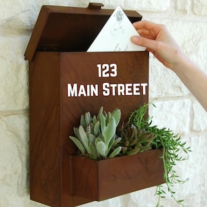 Custom Mailbox Decal: Street Address Vinyl, Home Decor
