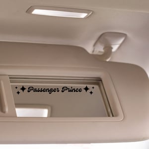 Passenger Prince Car Decal: Trendy Bumper Sticker