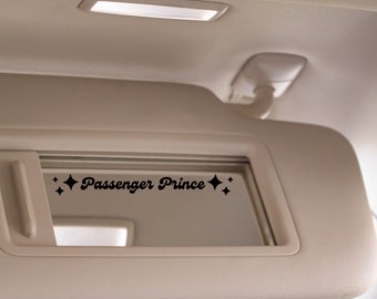 Adesivo de carro Príncipe Passageiro: Adesivo de para-choque moderno