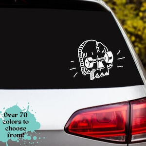 Skateboard Skull Vinyl Decal: Drippy Car Sticker