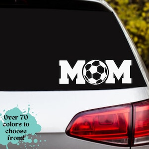 Fußball Mom Auto Aufkleber: Wasserdichter Vinyl-Aufkleber