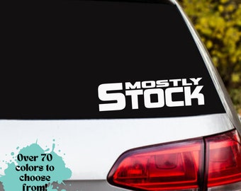 Adesivo Mostly Stock Car: Adesivo de vinil para carros de corrida