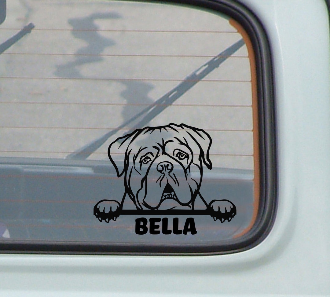 BSD Lab Labrador Dog Breed Decal Sticker - 7.5 Inch White Car Window Decal