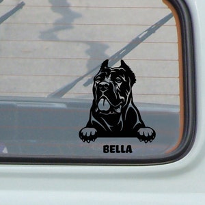 Custom Cane Corso Dog Decal: Car, Laptop, Hydroflask Vinyl Sticker