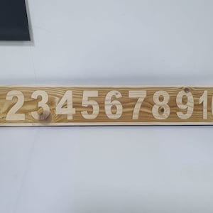 Large Wooden Number Line