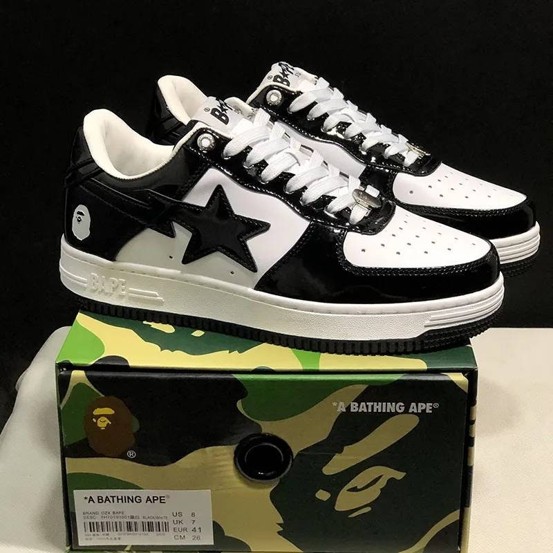 black bape shoes