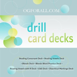 Boorkaarten EN stickersjablonen (PDF-formaat) op basis van Orton Gillingham