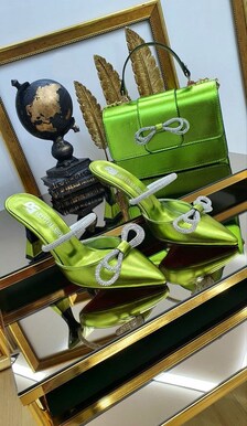 Lady Luxury Sandals and Purse Sets Matching Shoes and Bag