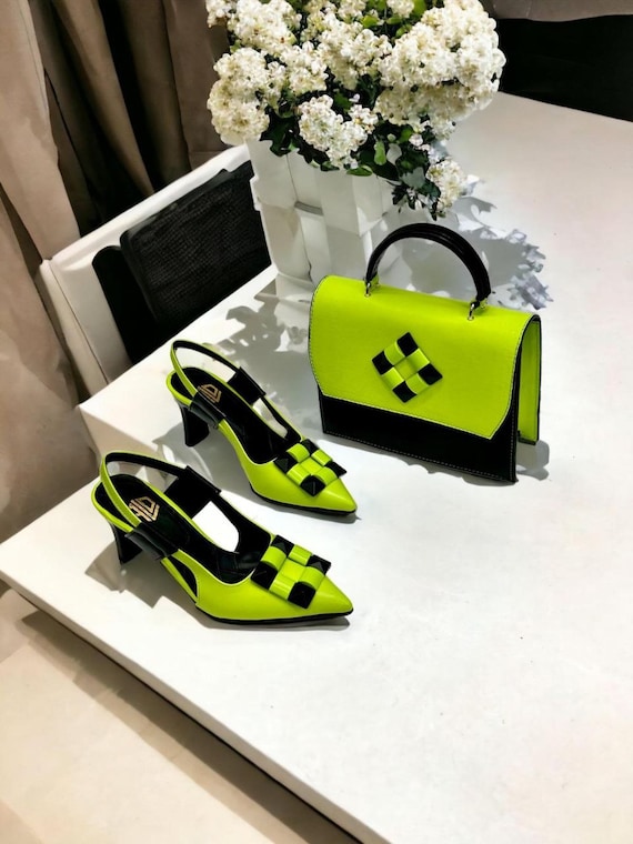 Italian Design Shoe And Bag Set In Attractive Matching Colours - High  Quality Handmade Lady Shoes & Matching Hand Bag Wedding Dinner Party Shoes  Bag S | Fruugo AE