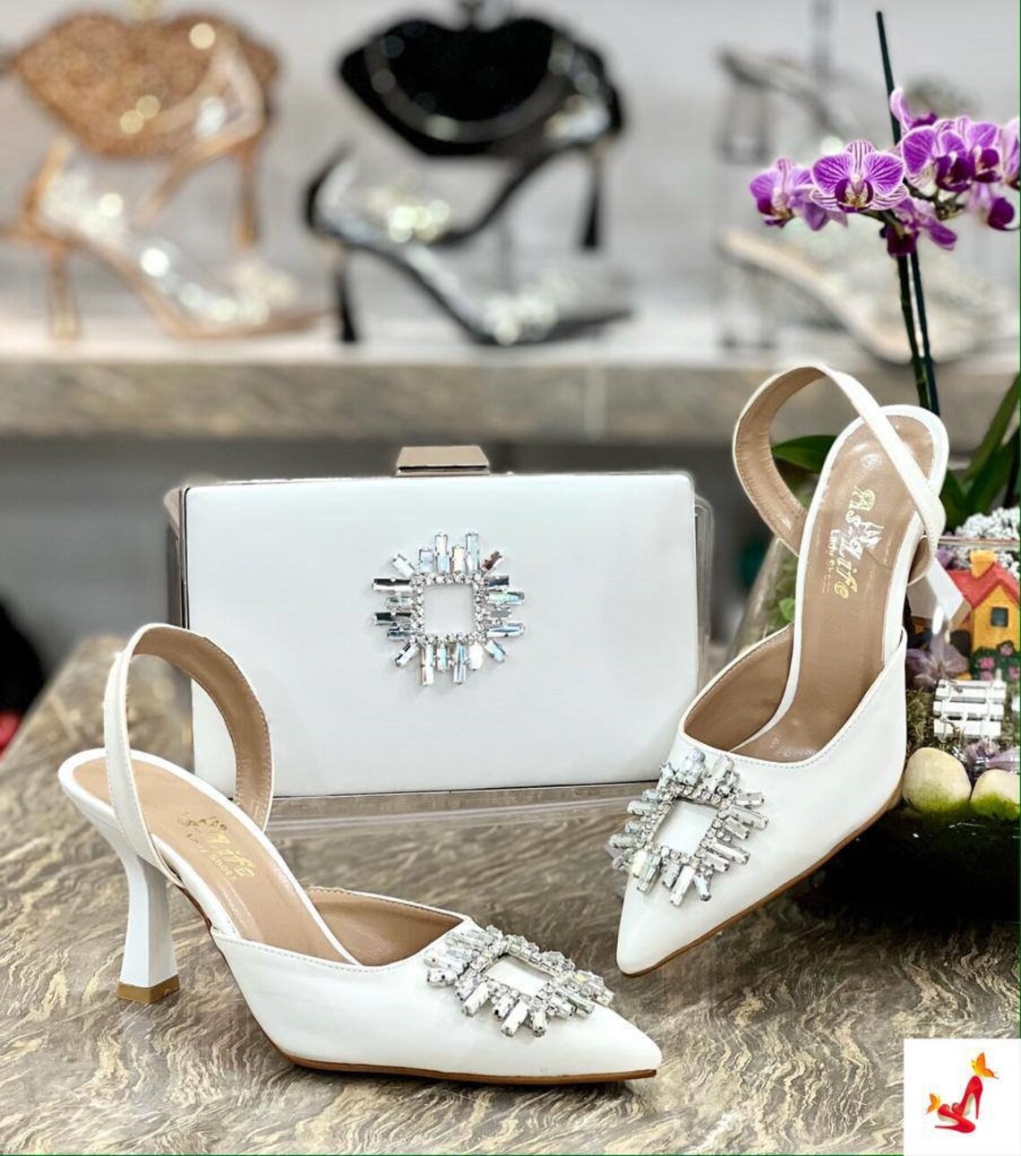 Matching Shoes and Bag Set for Women Evening Bag Wedding Etsy