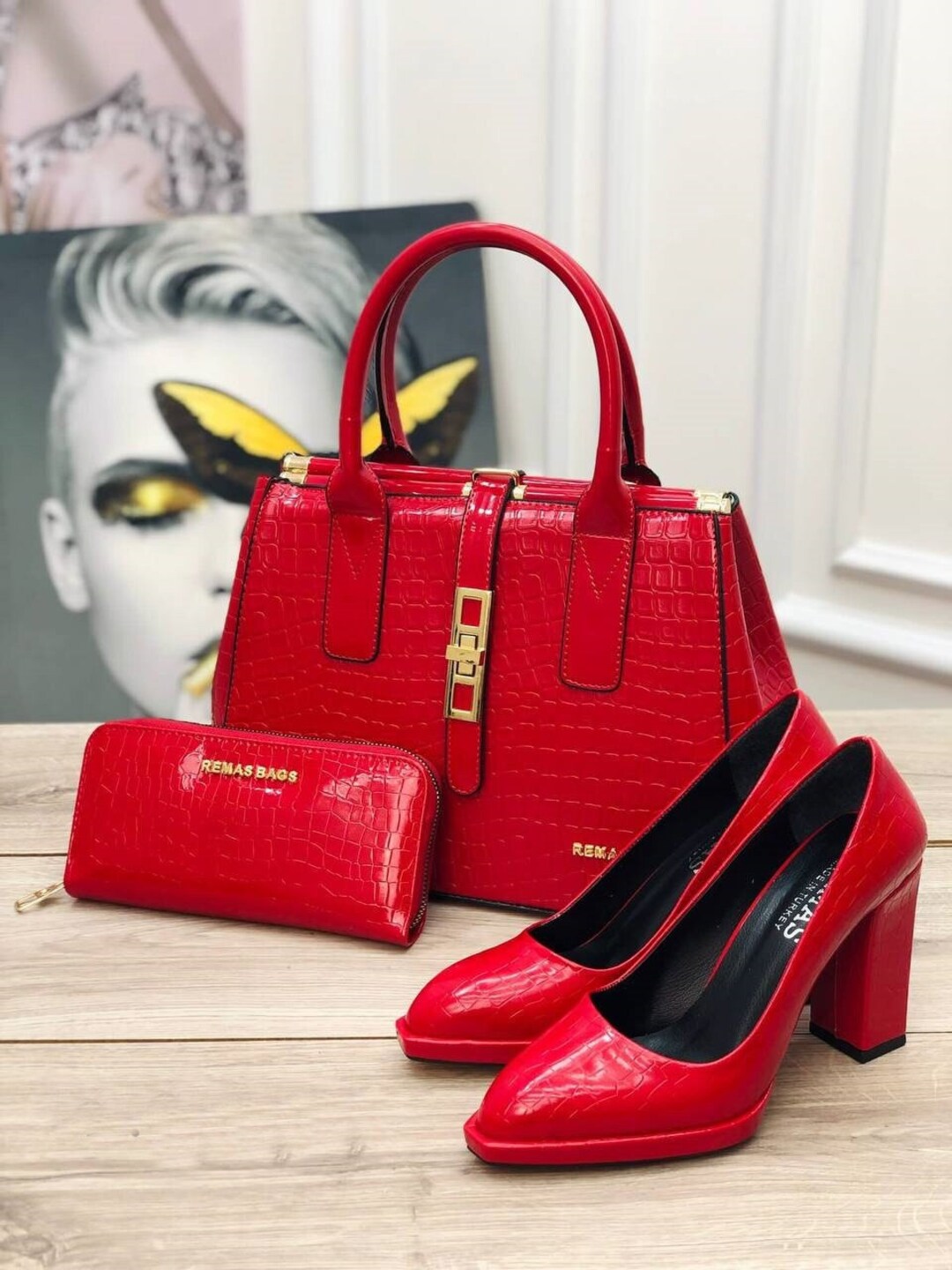 Matching Shoes and Bag Set for Women Top Handle Bag Office Etsy UK