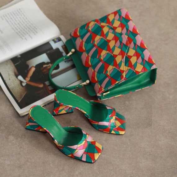 Nigerian Ghanaian African style luxurious wedding Italian matching shoes &  Bag | eBay