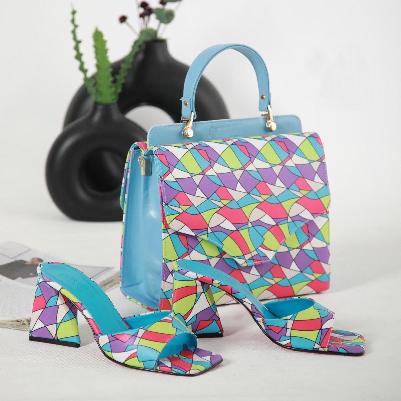 Matching Shoes and Bag Set for Women Top Handle Bag and -  Sweden