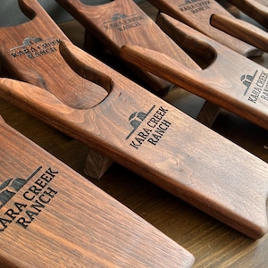Custom Engraved Wood Boot Jack: Western Boot Remover Gift