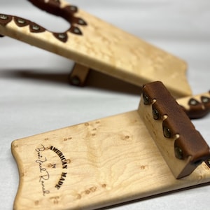 Handmade Birdseye Maple Boot Jack - Custom Boot Tool