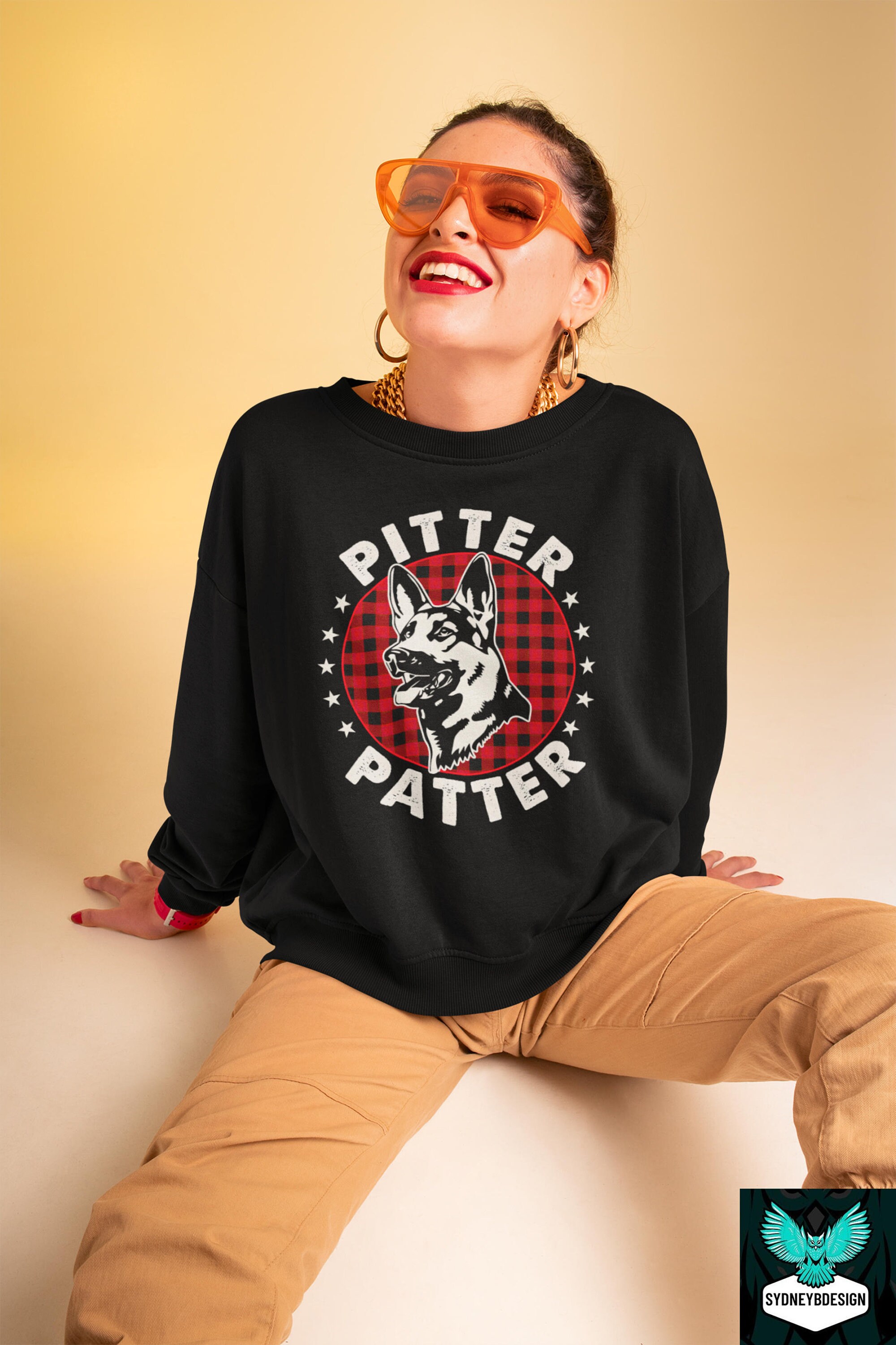 Let's Get at 'er Buffalo Plaid Vintage Tshirt, Pitter Patter Shirt