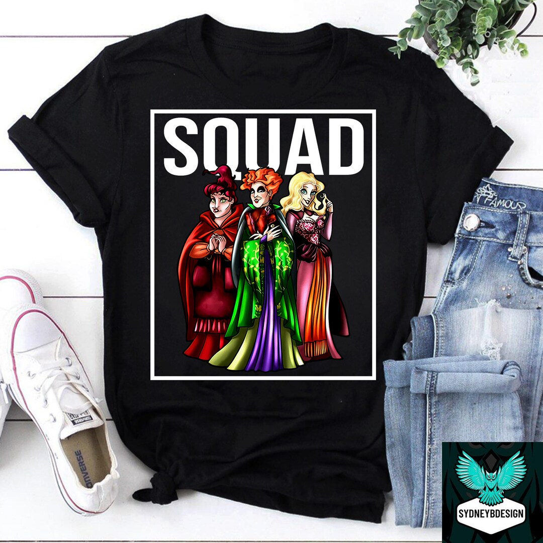 Hocus Pocus Cartoon Squad Vintage T-shirt, Halloween Shirt, Hocus Pocus ...