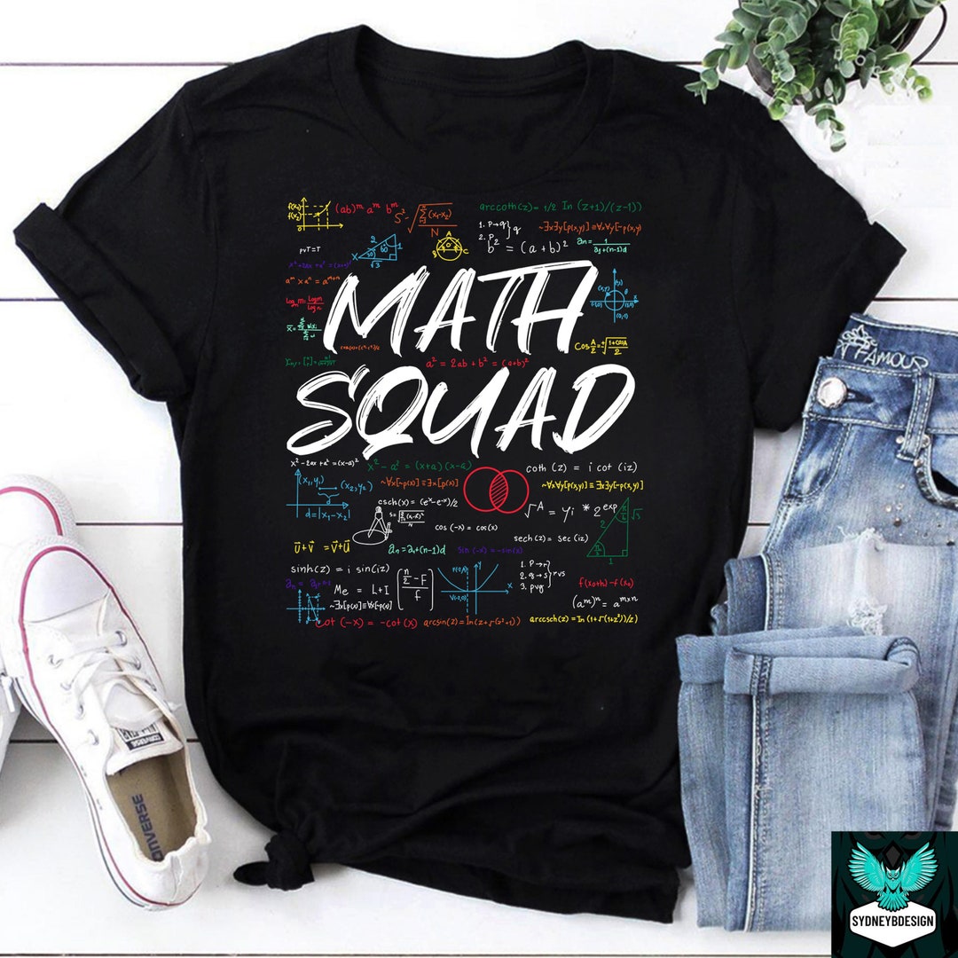 Math Squad Teacher Appreciation Vintage T-shirt, Teacher Shirt ...