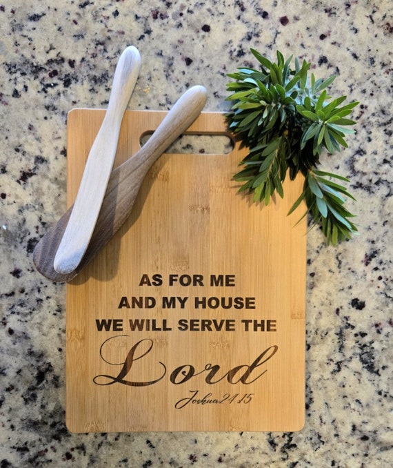 Engraved Bamboo Cutting Board, Inspirational Gift, Custom Engraving