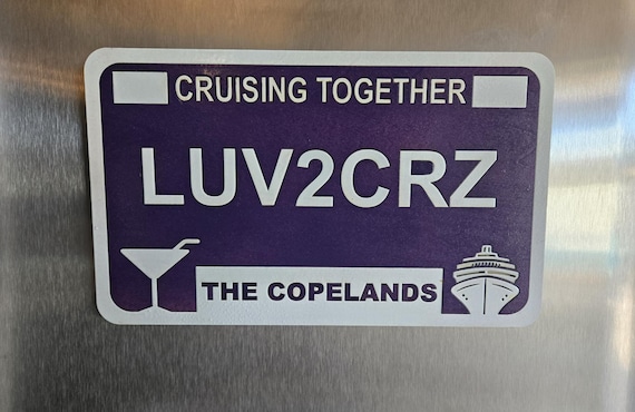 Custom Cruise Door Magnet, Vacation Sign