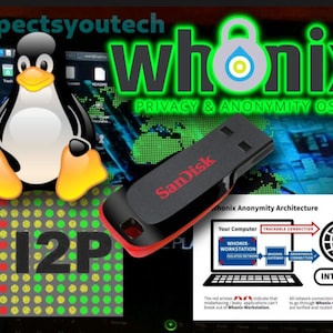 Secure + Private Linux Whonix + I2P Browser 64GB USBSTICK [+Encrypted Storage / Pre-Installed]