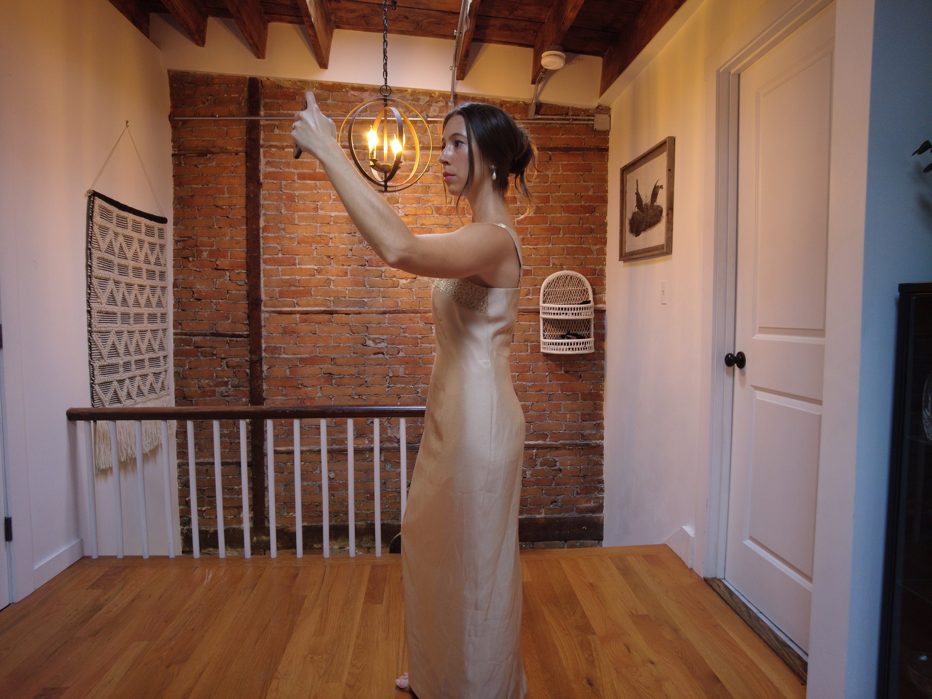 Gold Petite Alex Evenings Column Gown - 6 Petite - Etsy