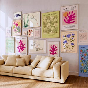 Vintage art bundle Vintage Gallery set Museum exhibition poster Cute apartment decor Trendy wall art set Preppy room decor Matisse Print
