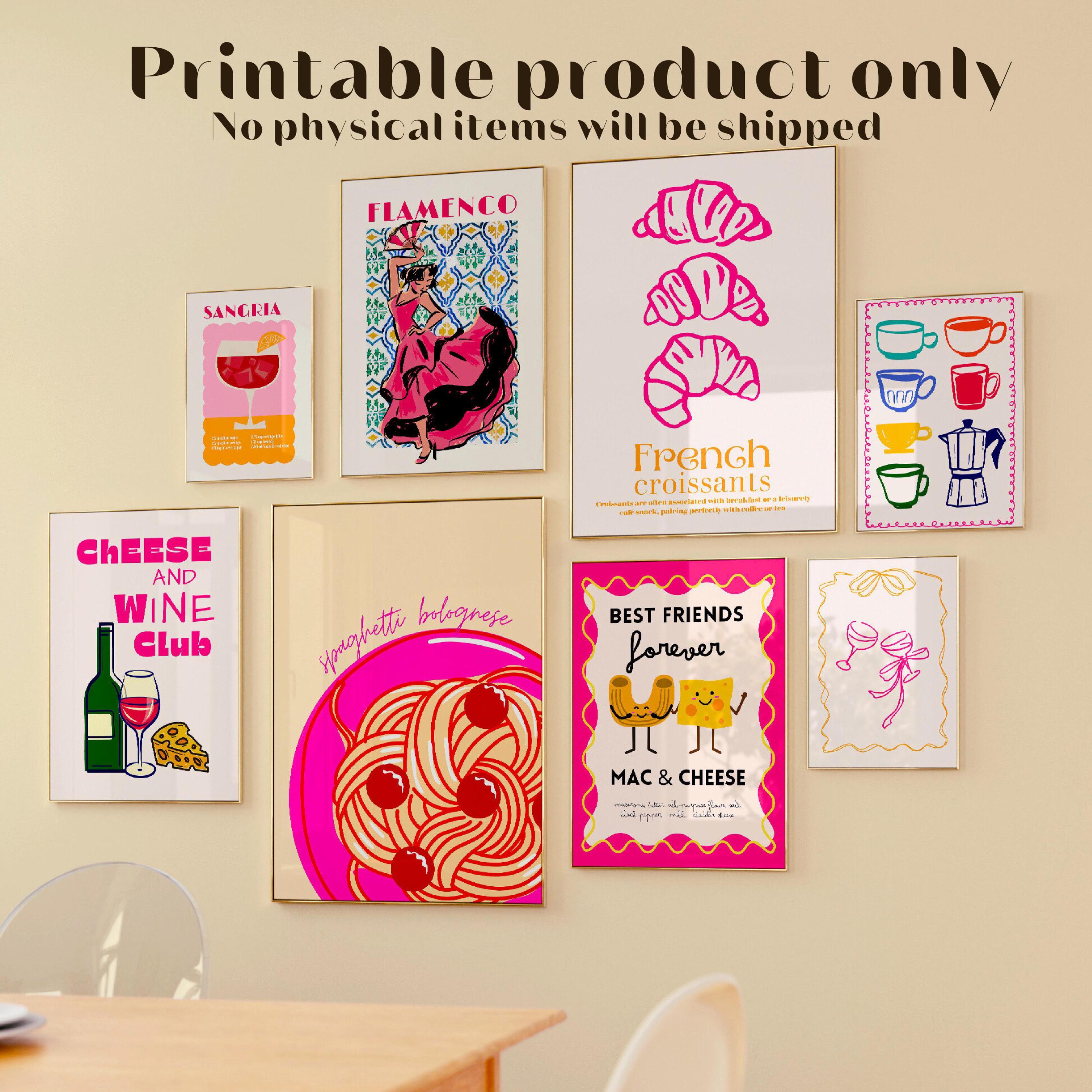 300 mediterranean kitchen posters bundle, retro café... 250 Mediterranean Food Market Wall Art, Colorful Kitchen Posters, Retro ...