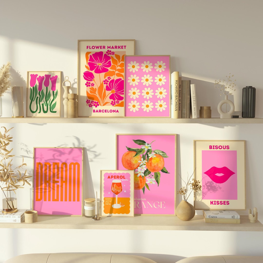 Blush Pink Gallery Wall Art Print Set (digital Download) - Etsy