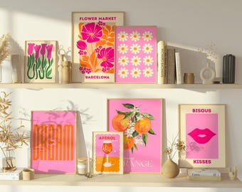 Blush Pink Gallery Wall Art Print Set (Digital Download)