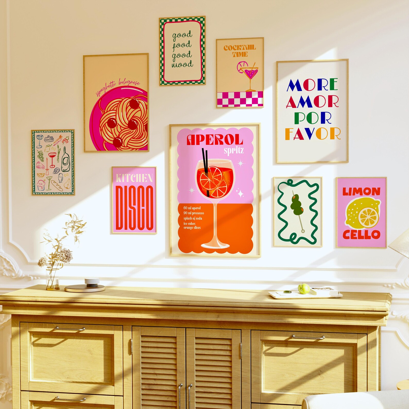 kitchen wall art set retro pie vintage printable... Kitchen Wall Art Set of 200 Printable Food and Wine Posters Digital ...
