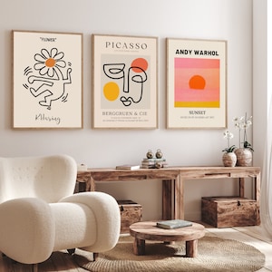 Gallery Wall set Gallery wall bundle Exhibition poster set Preppy room decor Matisse Print set Maximalist decoration Colorful wall art