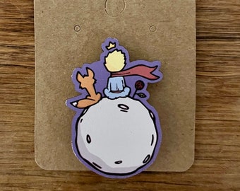 星の王子さまの木製ブローチ - Etsy 日本
