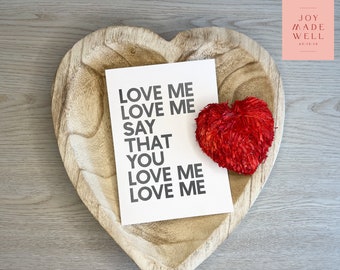 Love Me Digital Valentine’s Day Card / Tell Me You Love Me