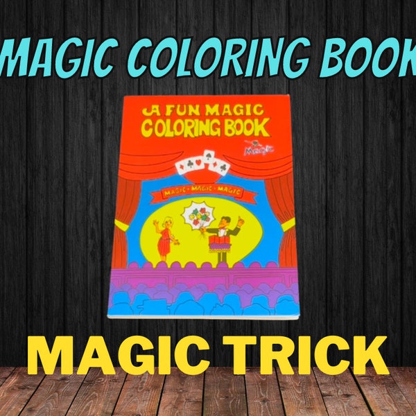 Magic Coloring Book - Magic Trick - Medium Size - Video Instructions Included