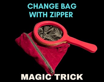 Magic Change Bag With Zipper - Magic Trick - Video Instructions Included