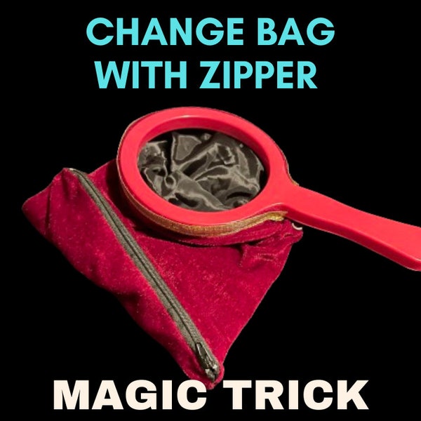 Magic Change Bag With Zipper - Magic Trick - Video Instructions Included