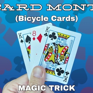 3 Card Monte - Trucco magico facile con carta vuota - Nessuna abilità richiesta - Carte Bicycle - Istruzioni video incluse